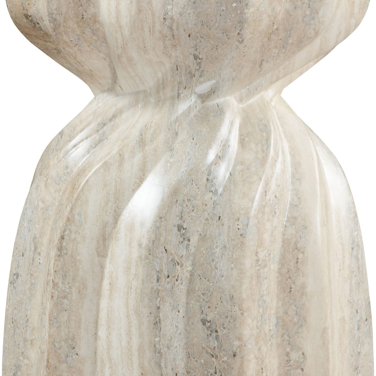 Caserta - Concrete End Table - Travertine