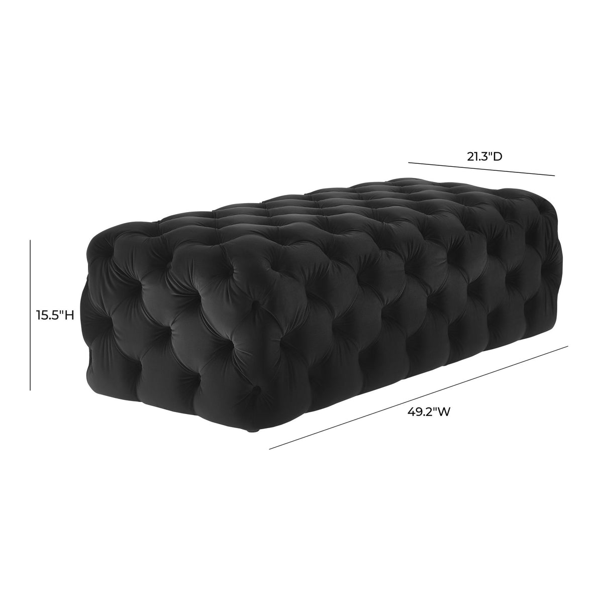 Kaylee - Velvet Ottoman