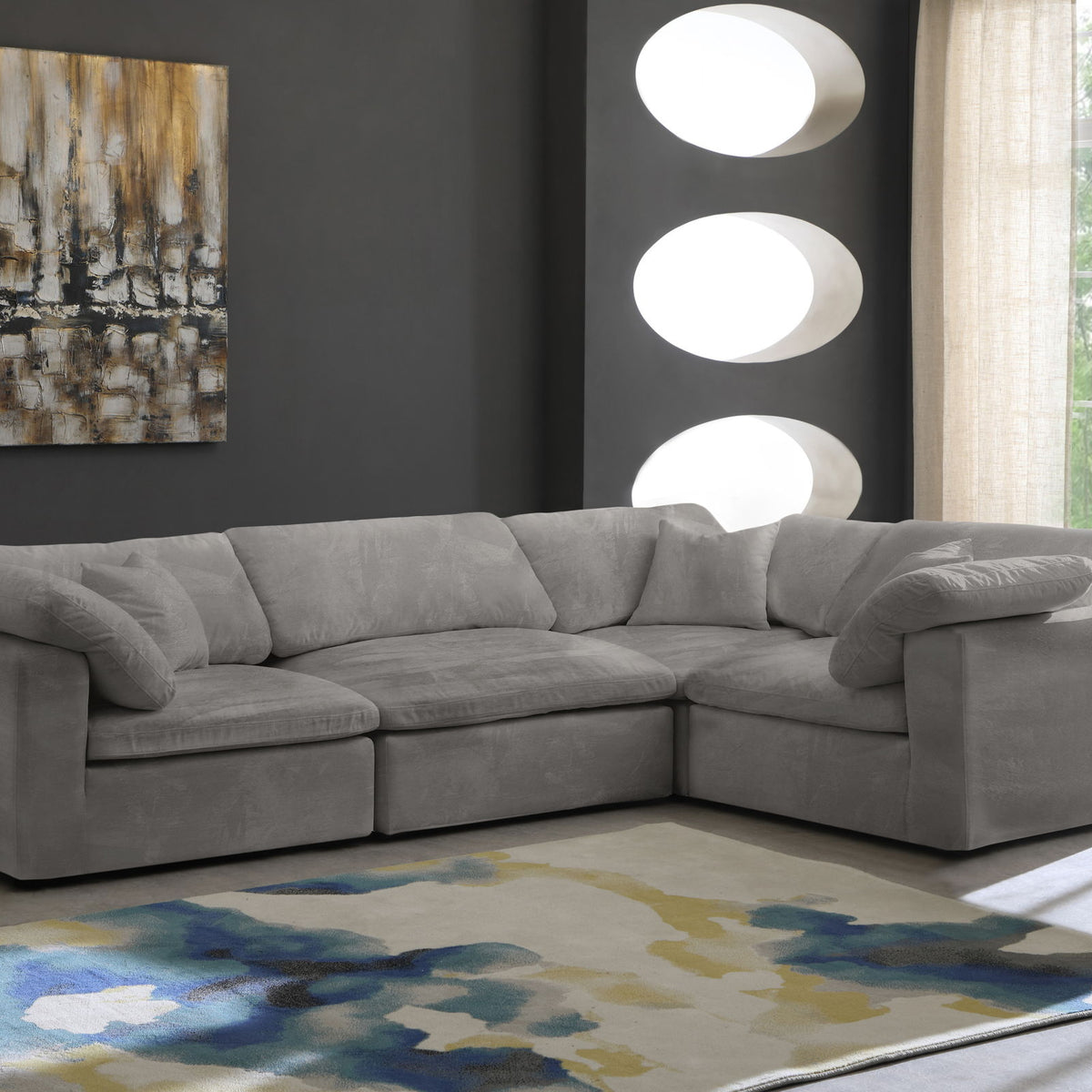 Cozy - 4 Piece Modular Corner Sectional