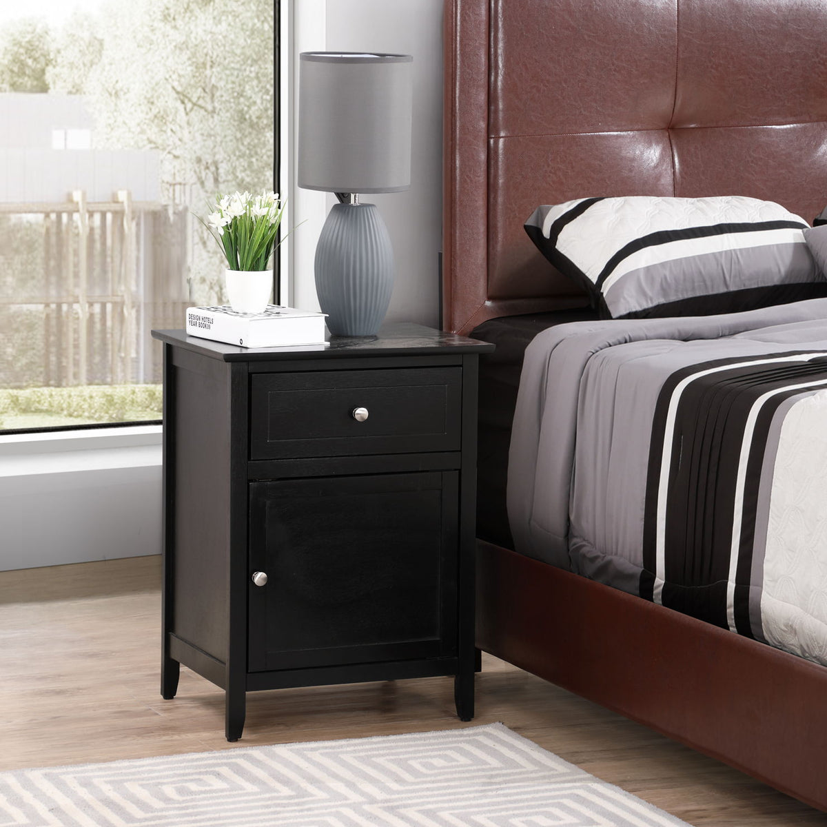 Izzy - 1 Drawer /1 Door Nightstand