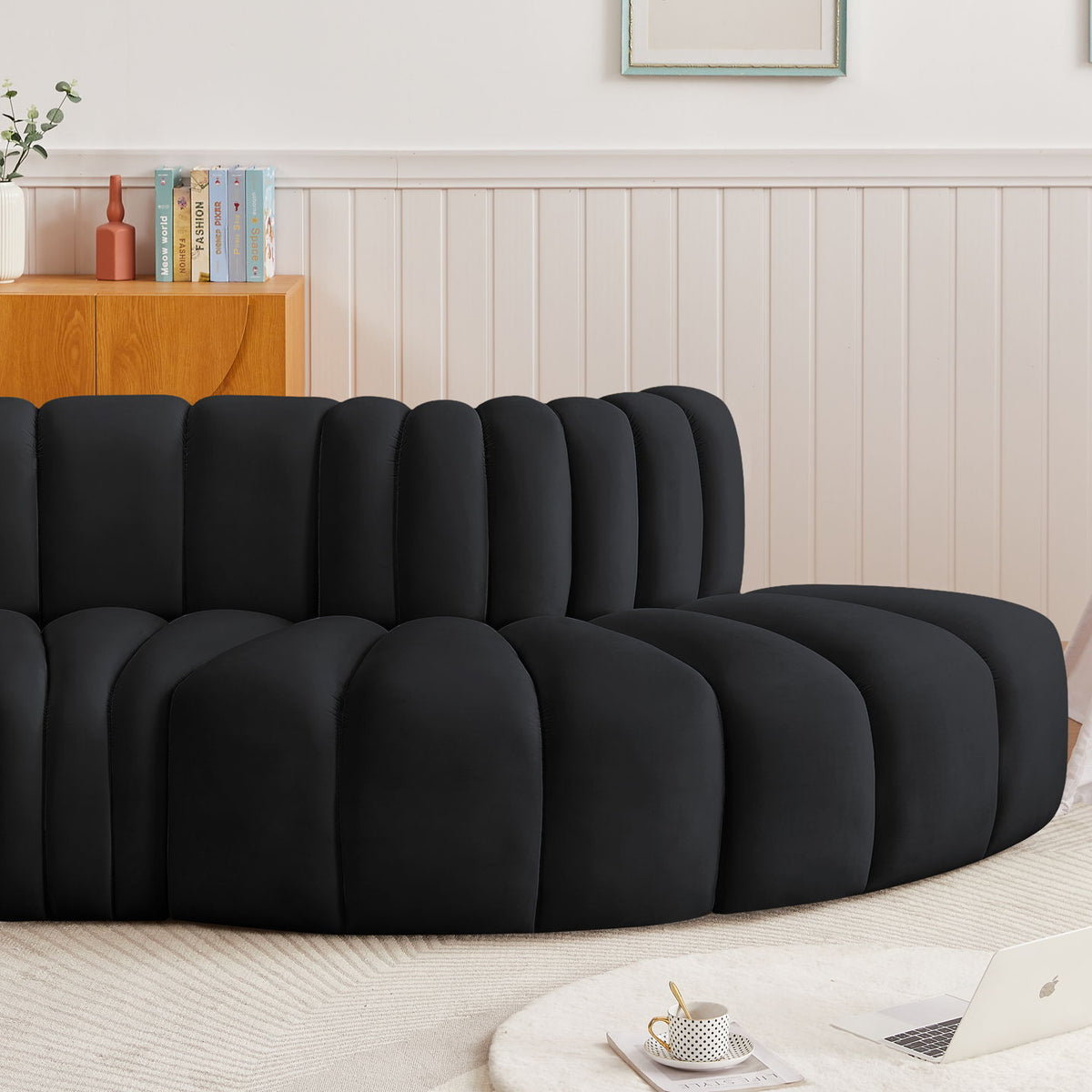 Arc - Velvet 3 Piece Modular Sofa