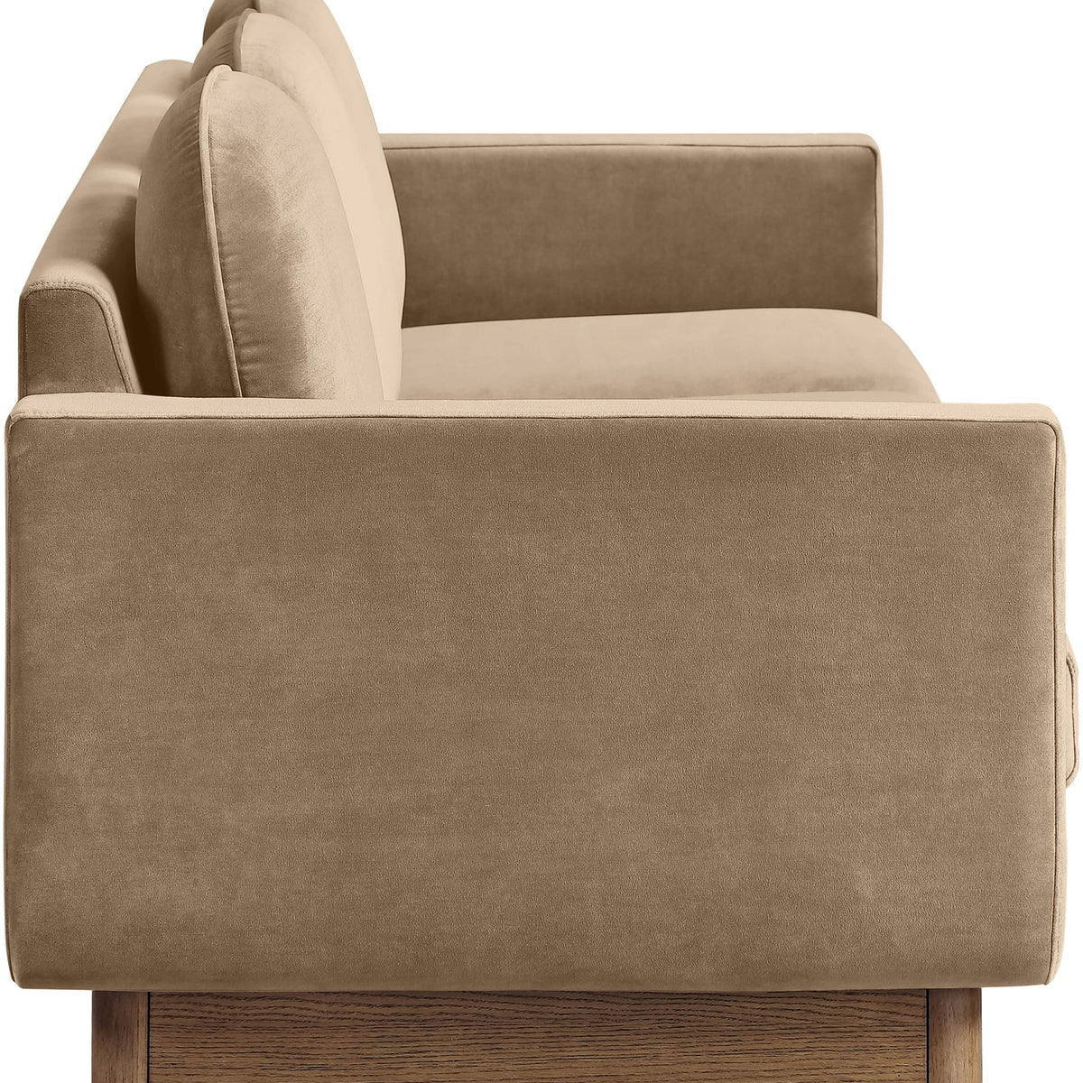 Diviento - Velvet Performance Fabric Upholstered Sofa