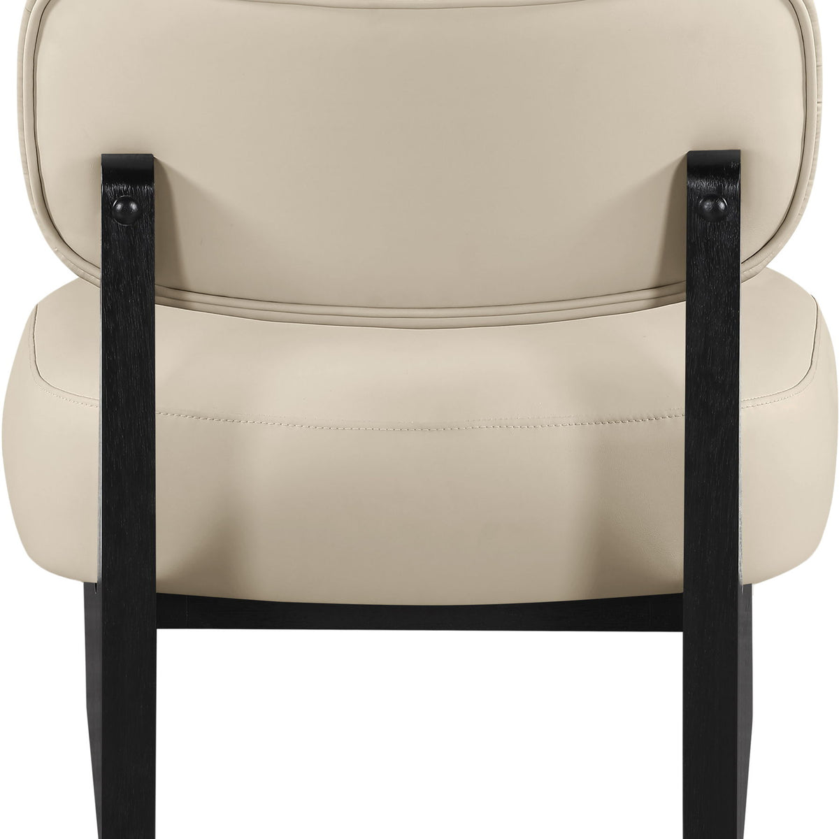 Vetra - Vegan Leather Upholstered Accent Chair With Black Base