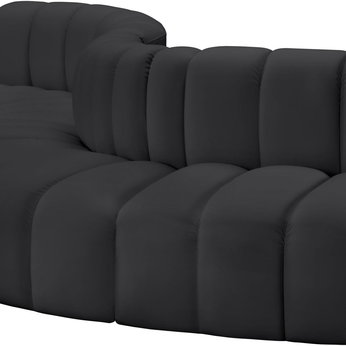 Arc - Faux Leather 5 Piece Modular Sofa