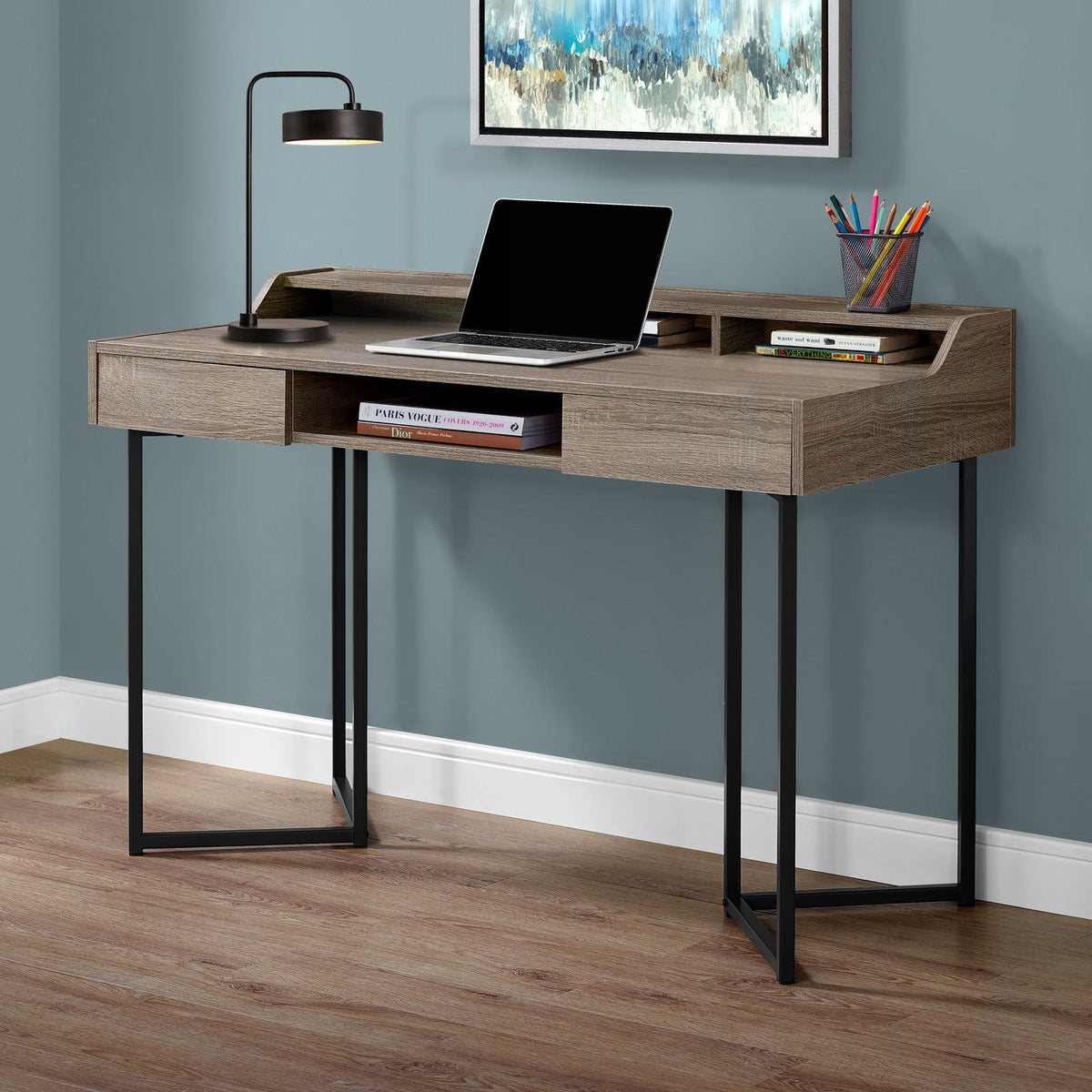 Computer Desk For Home Office, Ample Storage, Contemporary & Modern