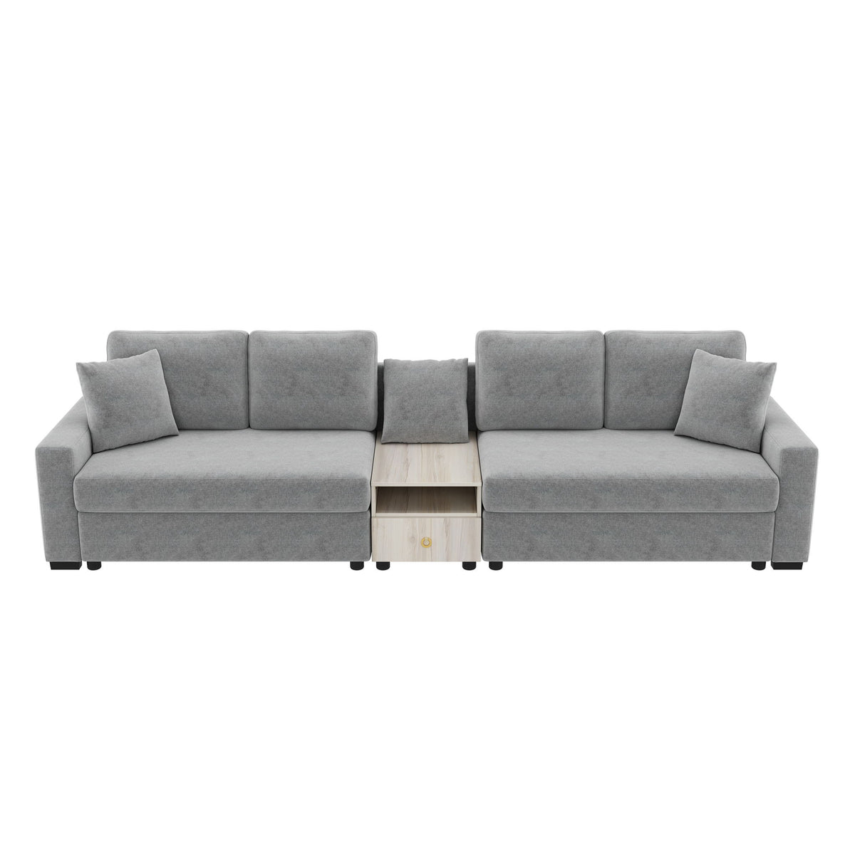 Modular Sofa Couch With Storage Armrest And Center Console