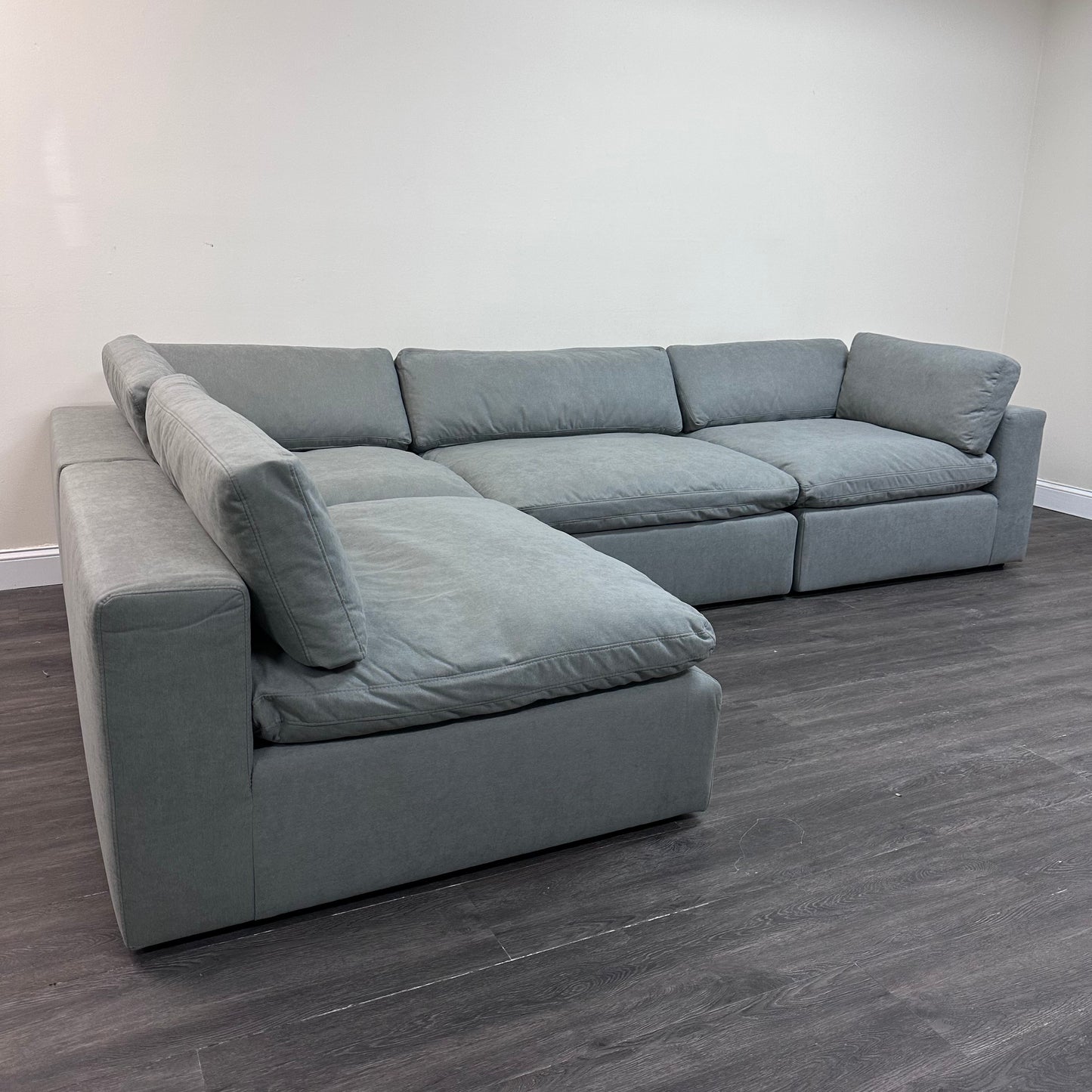 Gray "Dreamee" Cloud Couch Sectional