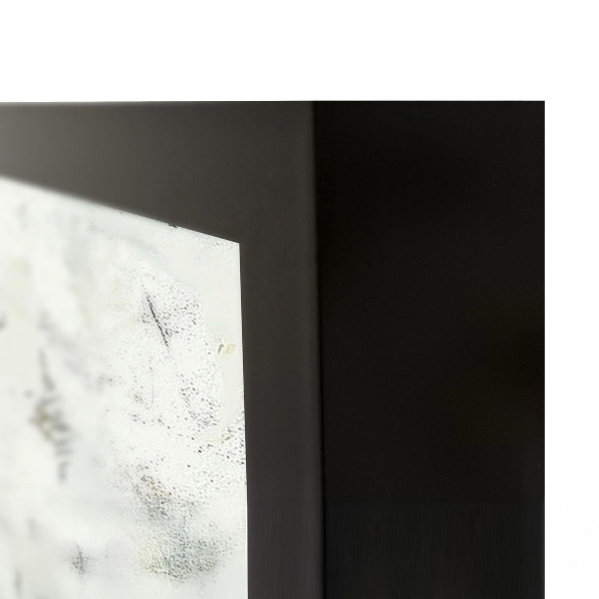 Buddy Whitlock canvas wall painting corner detail with black edge trim