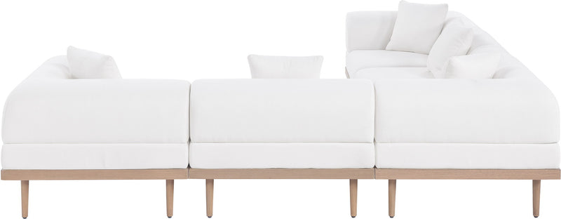Laguna - 5 Piece 106.5" Upholstered Outdoor Patio Modular Sectional
