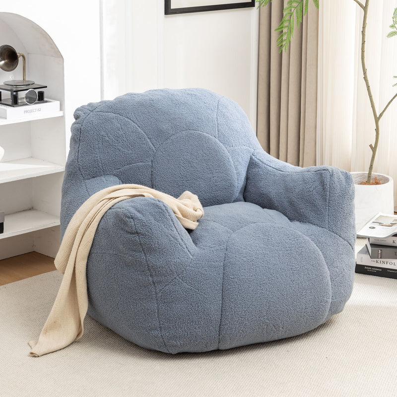 Comfy Bean Bag Chair With Filler, Fluffy And Cozy Seating