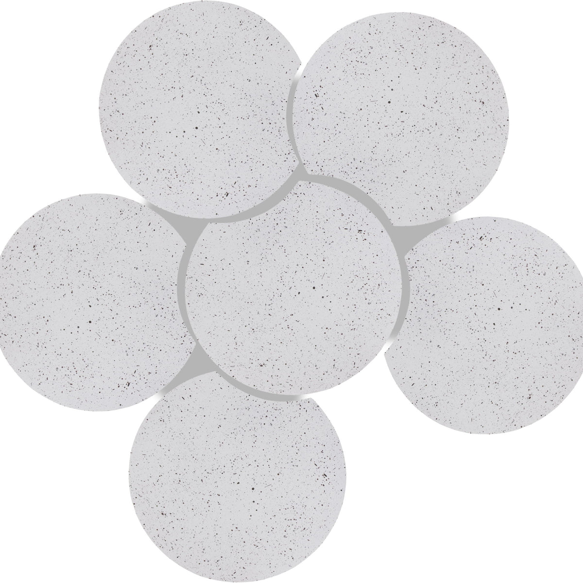 Dimple - 6 Piece Modular Coffee Table - Terazzo Finish