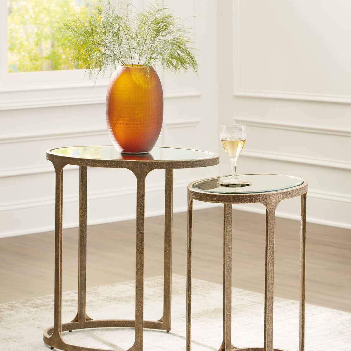 Irmaleigh - Accent Table Set (Set of 2) - Antique Black
