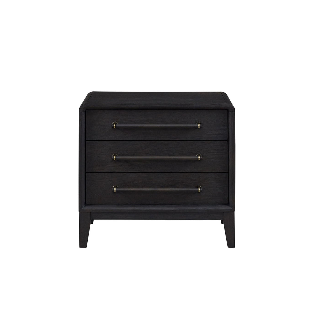 3 Drawer Nightstand With USB - Black