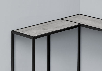 Corner Accent Console Table For Entryway, Unique L-Shaped Design