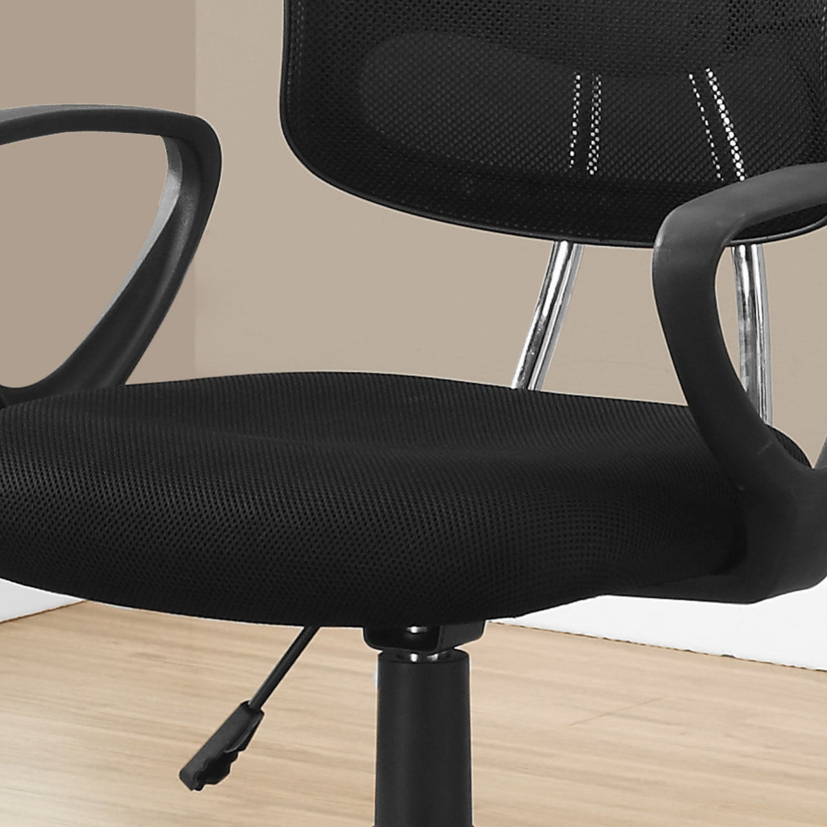 Office Chair, Adjustable Height, Swivel, Ergonomic, Armrests, Mesh, Contemporary / Modern - Black