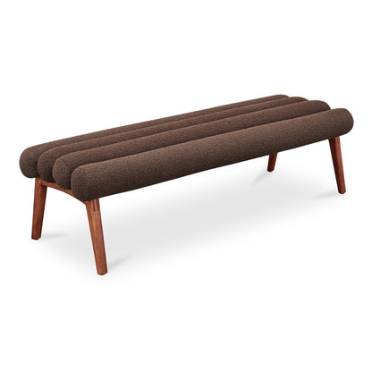 Arlo - Bench Performance Fabric - Dark Brown