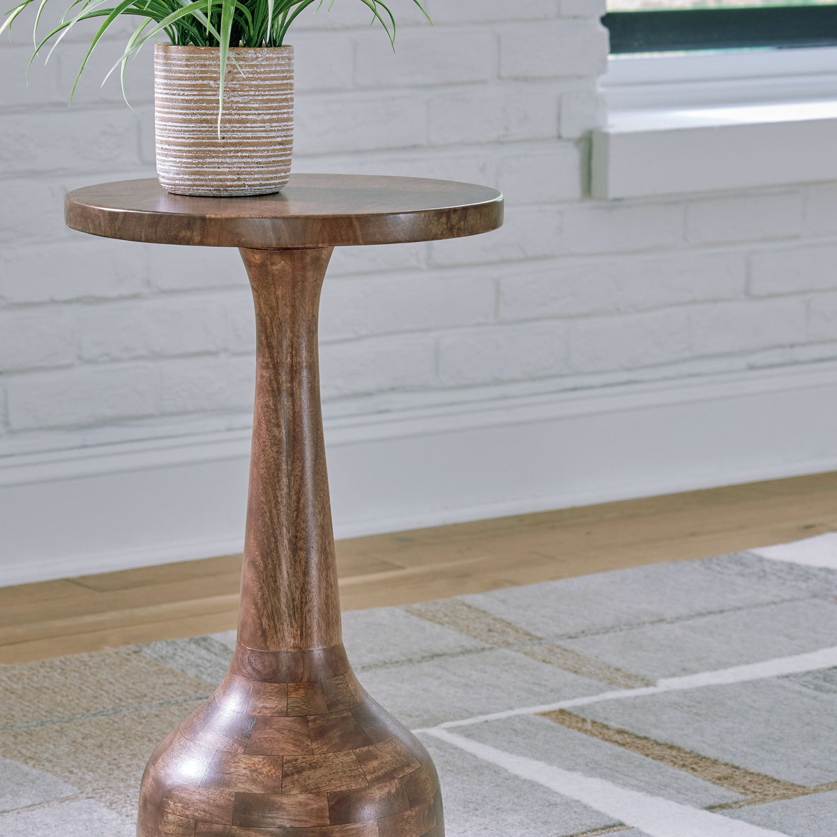 Joville - Accent Table - Medium Brown