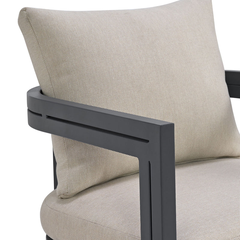 Playa - Dining Chair (Set of 2) - Dark Gray / Beige