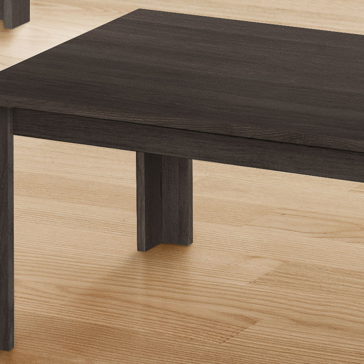 Table Set, Coffee, End, Side, Accent For Living Room, Transitional (Set of 3) - Oak