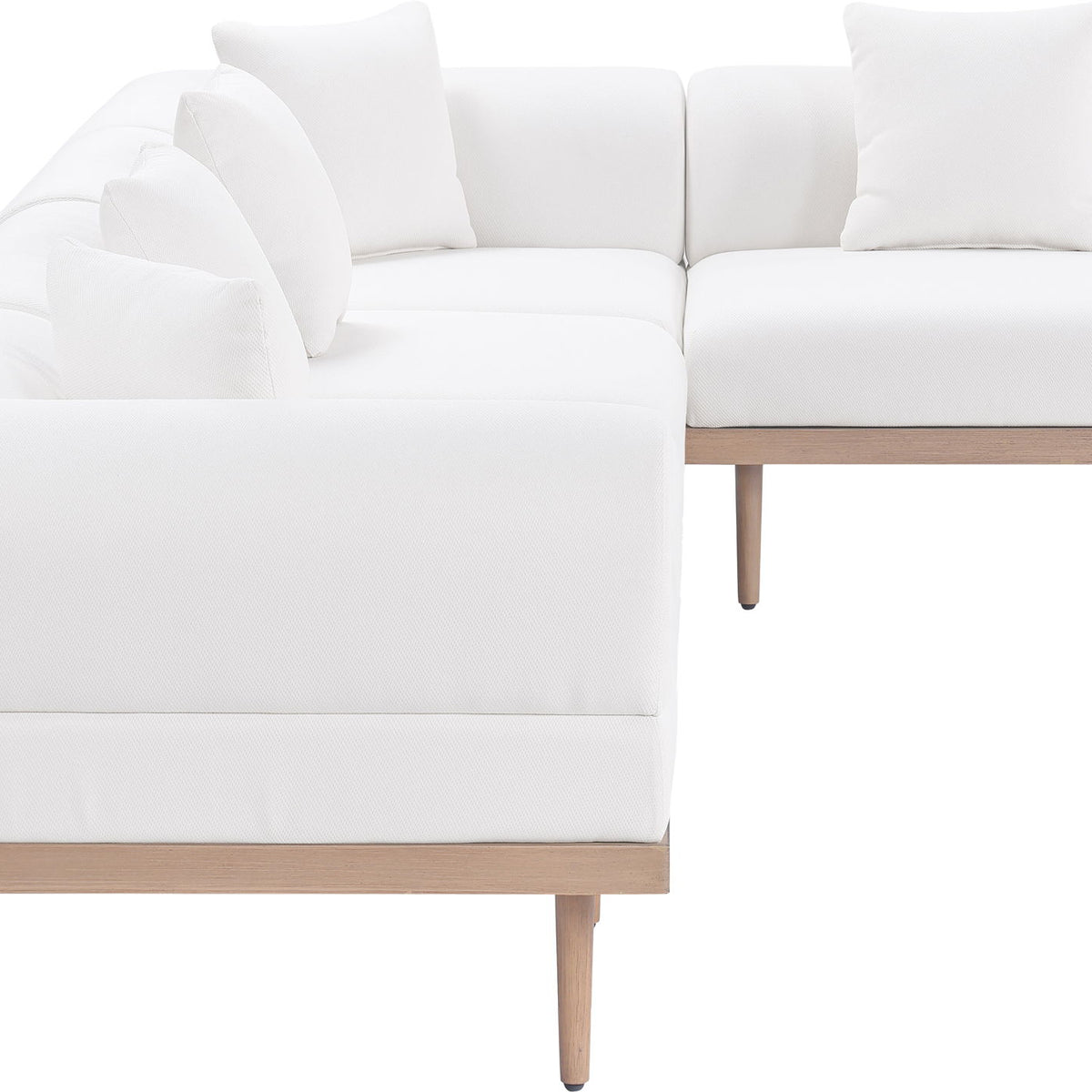 Laguna - 5 Piece 106.5" Upholstered Outdoor Patio Modular Sectional