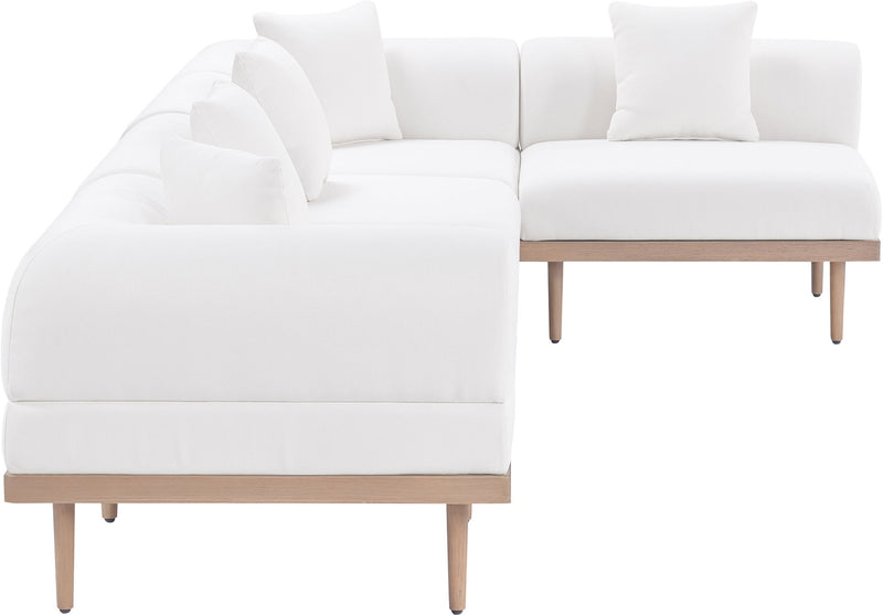Laguna - 5 Piece 106.5" Upholstered Outdoor Patio Modular Sectional