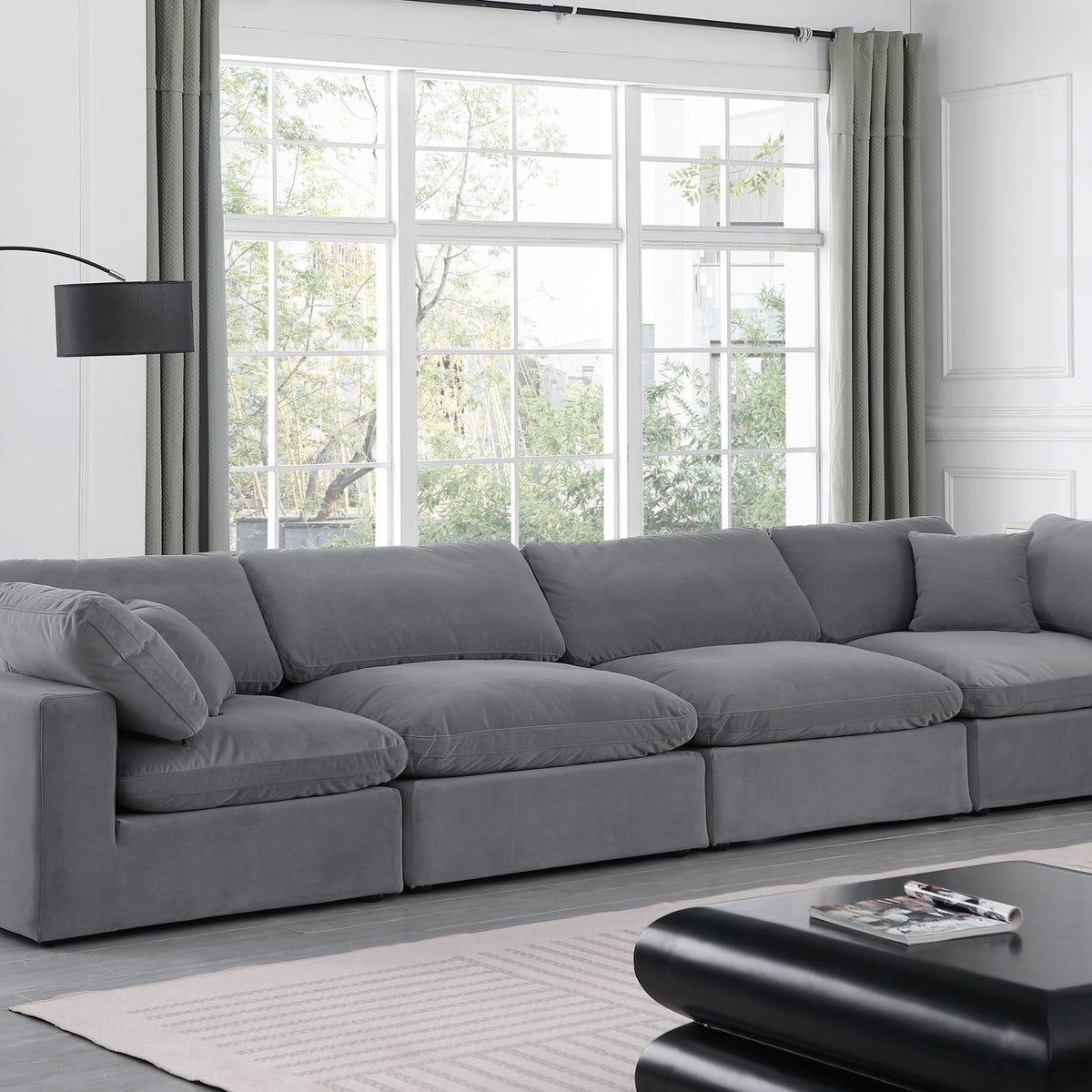 Comfy - Velvet Modular Sofa 4 Seats