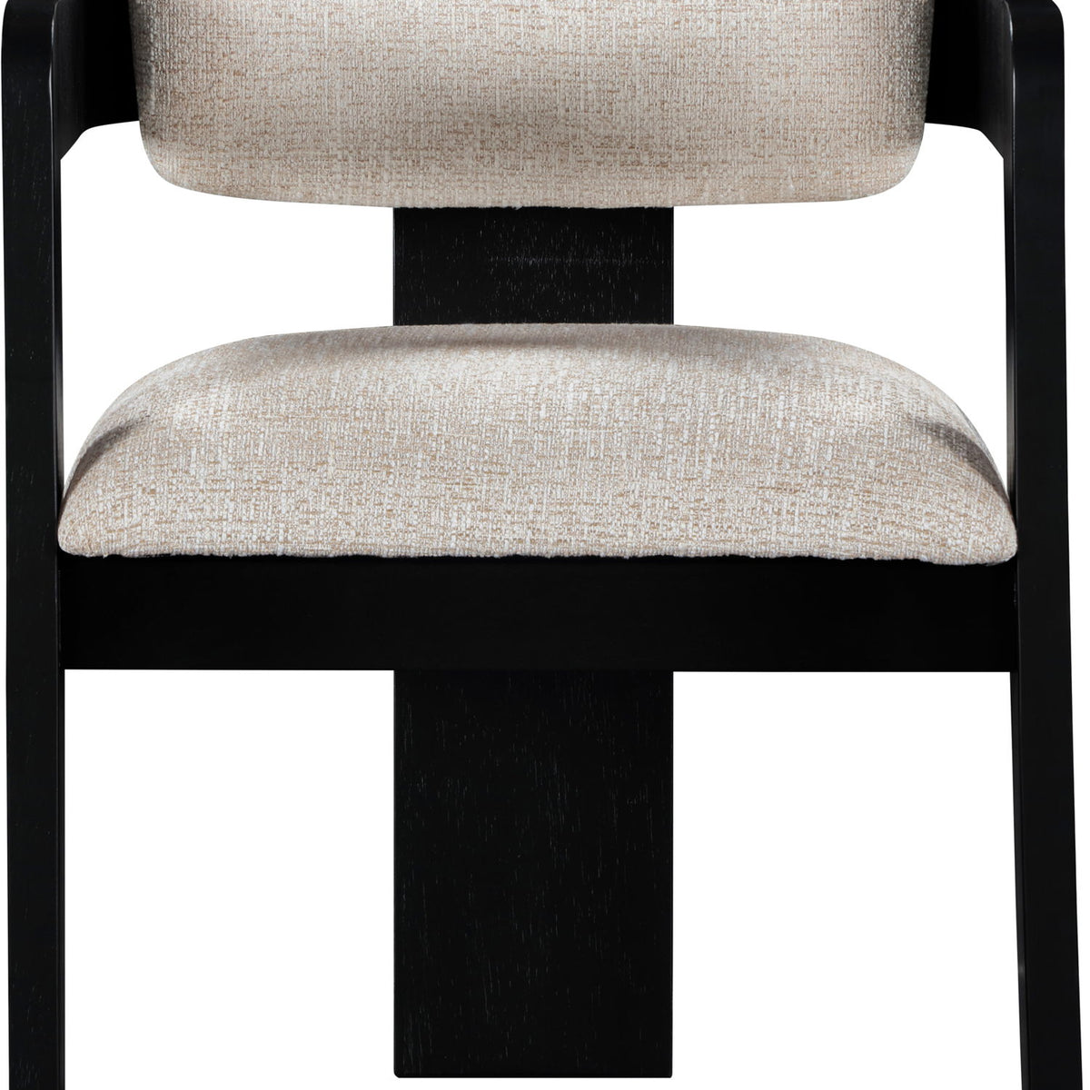 Sacha - Linen Dining Chair With Black Base (Set of 2)