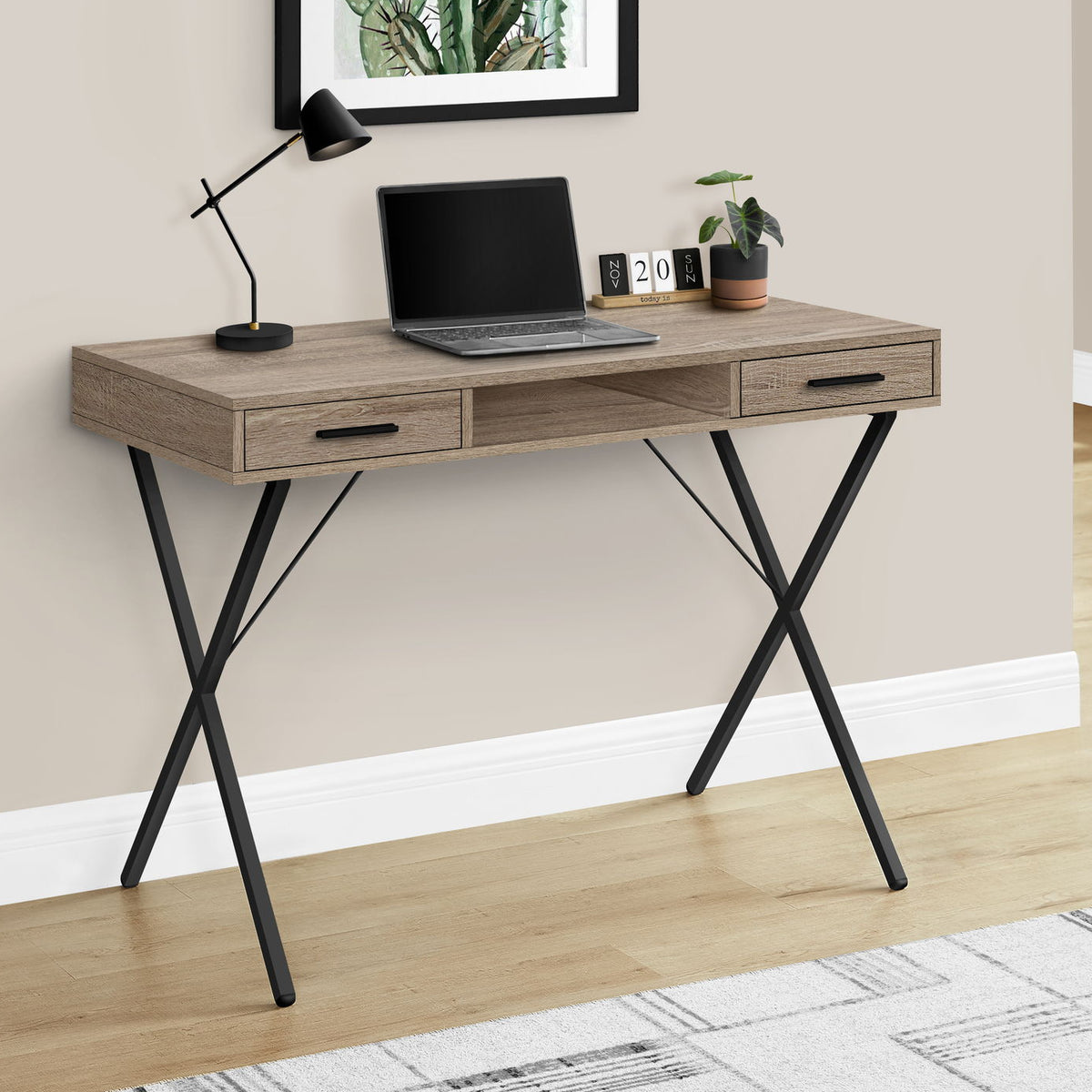 Computer Desk, Home Office, Laptop, Left / Right Set-Up, Storage Drawers, Work, Contemporary, Modern
