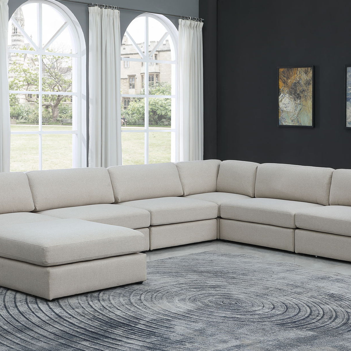 Beckham - 7 Piece Modular Sectional With Chaise