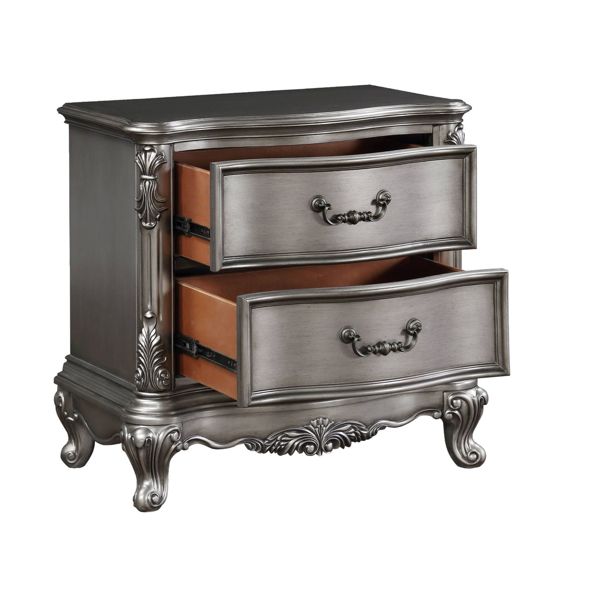 Ariadne - Nightstand - Antique Silver