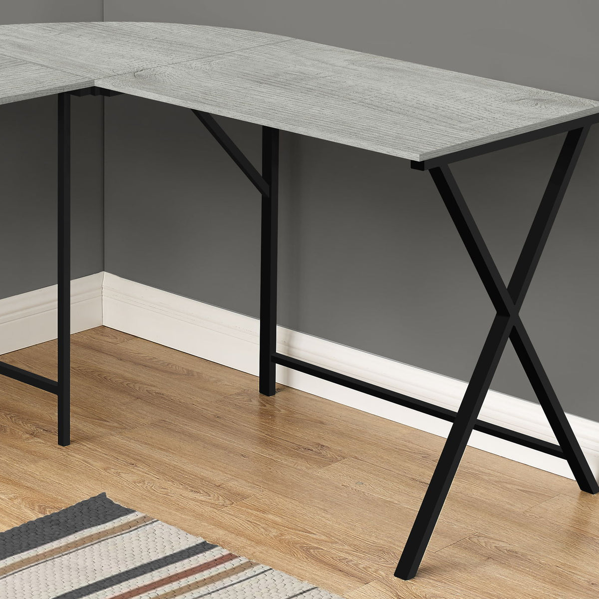 Computer Desk, Home Office, Corner, L Shape, Laptop, Contemporary / Modern