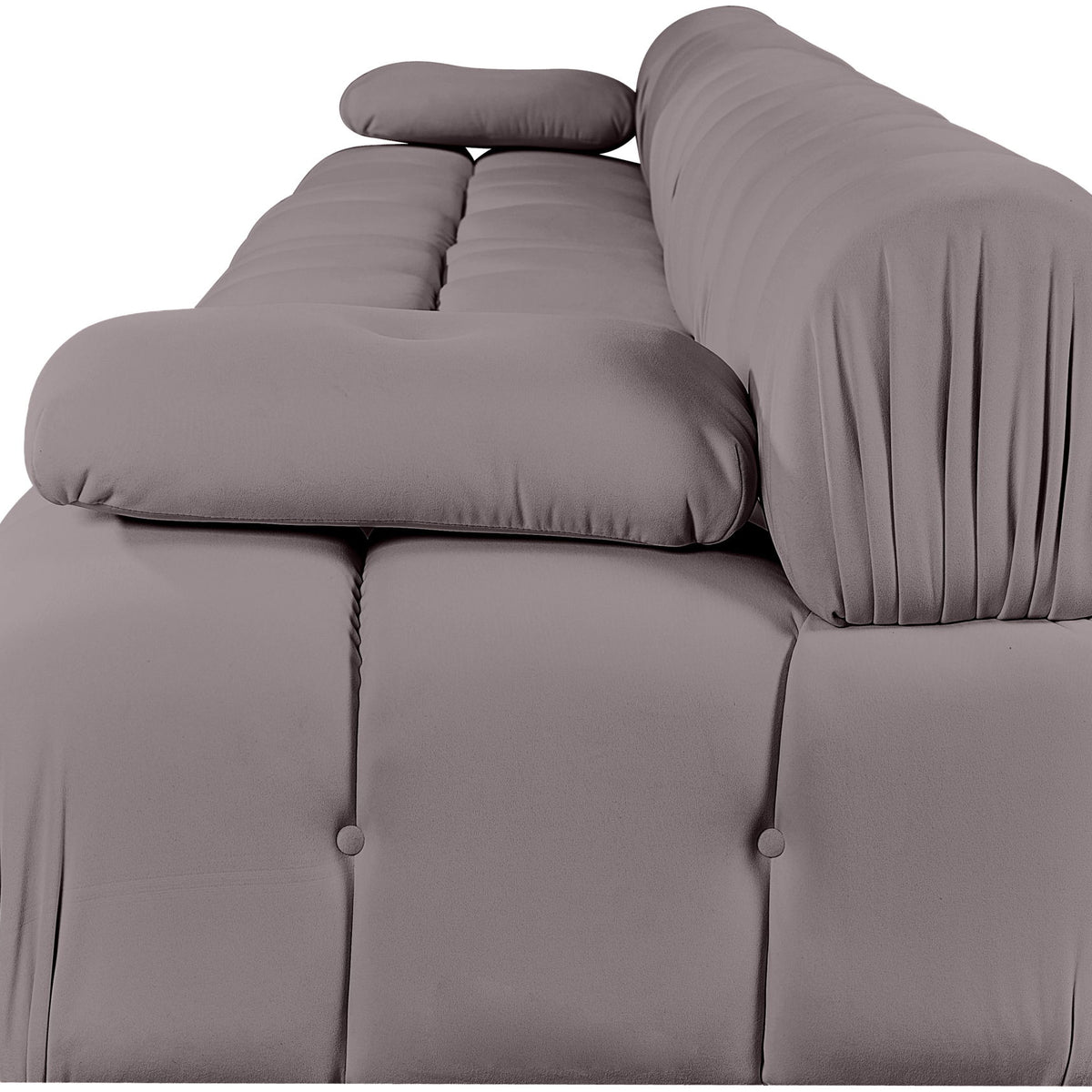 Orin - Velvet 5 Piece Modular Armless Sofa