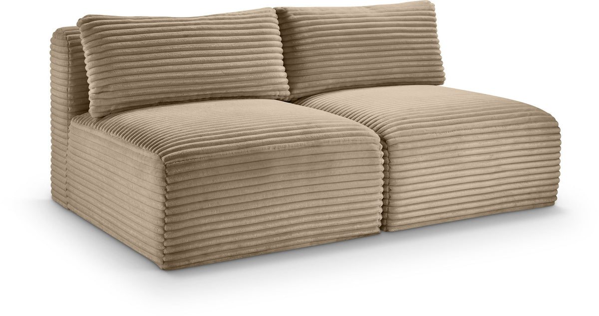 Shaggy - Fabric 2 Seat Modular Armless Sofa