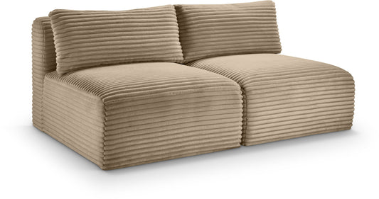 Shaggy - Fabric 2 Seat Modular Armless Sofa