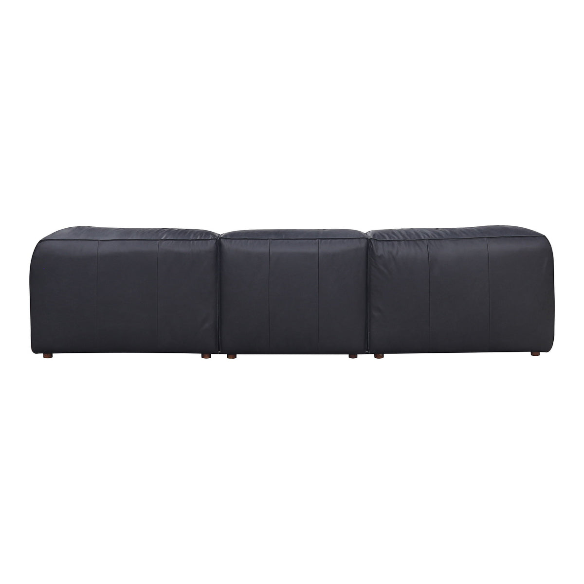 Form - Lounge Modular Leather Sectional - Vantage Black