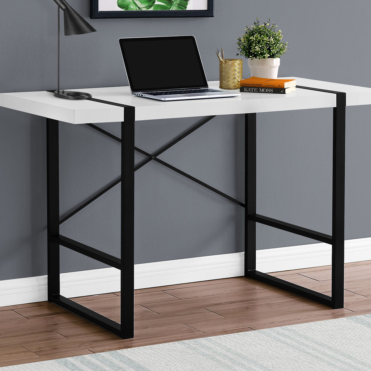 Industrial Design Computer Desk For Home Office, Laptop