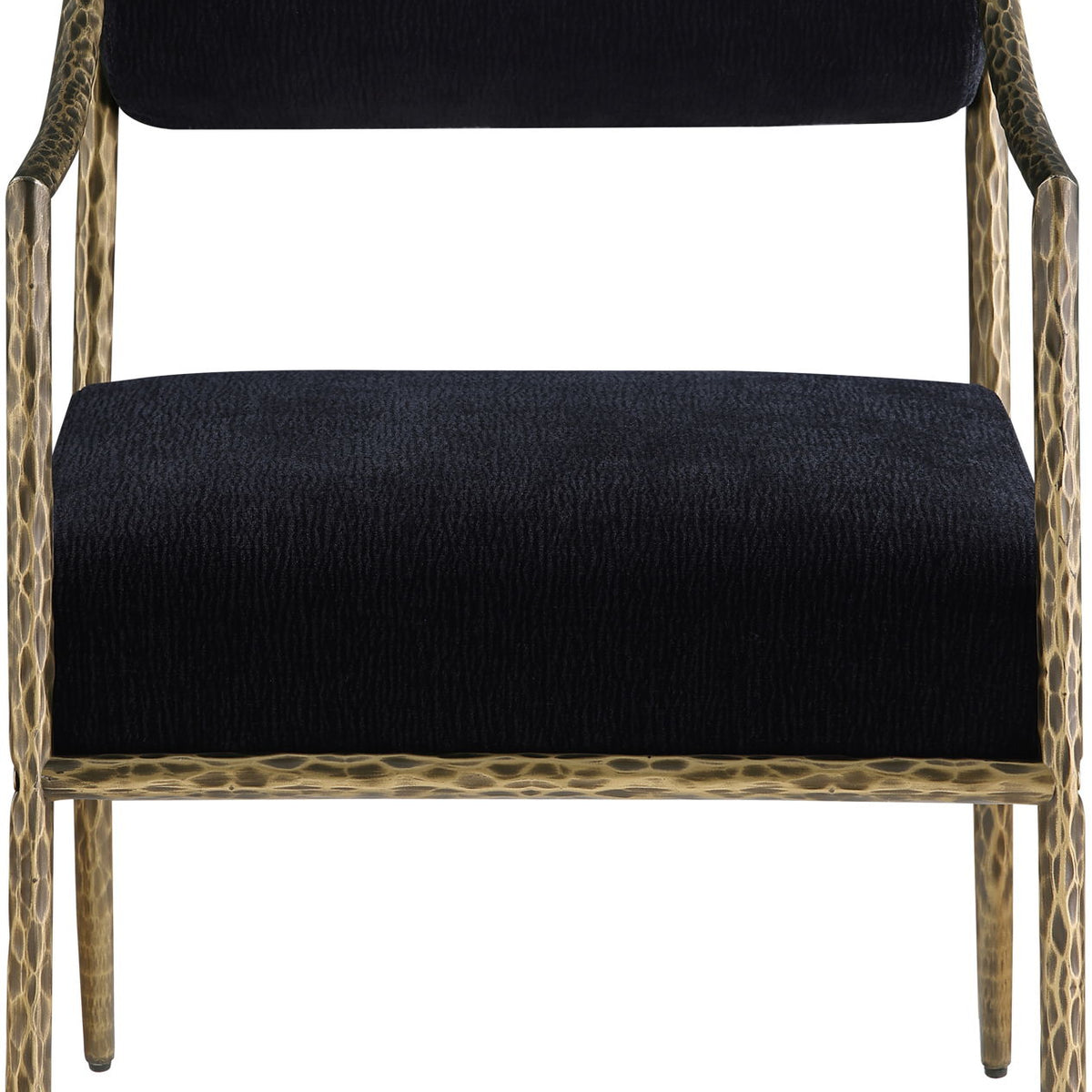 Bastille - Upholstered Dining Arm Chair (Set of 2) - Brass Frame