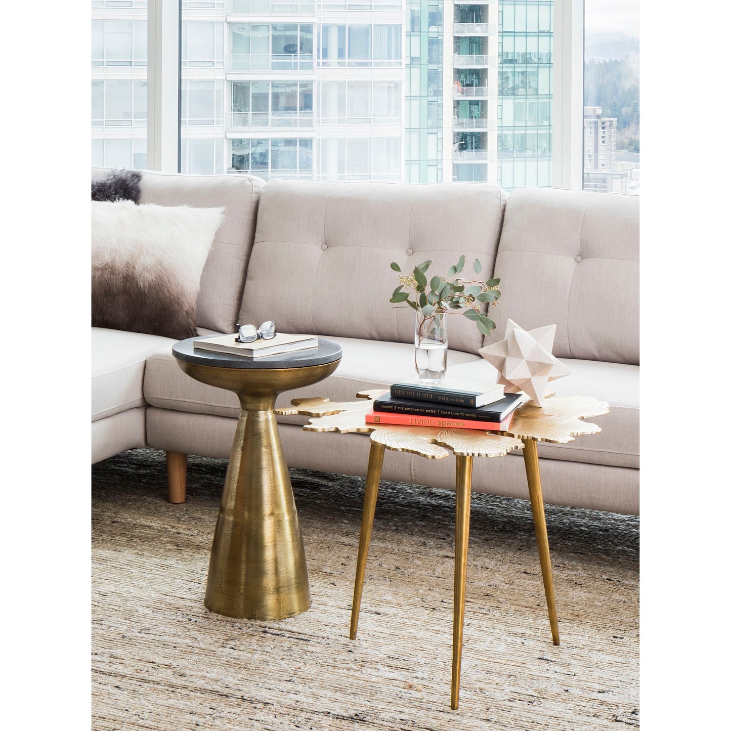 Amoeba - Side Table - Gold