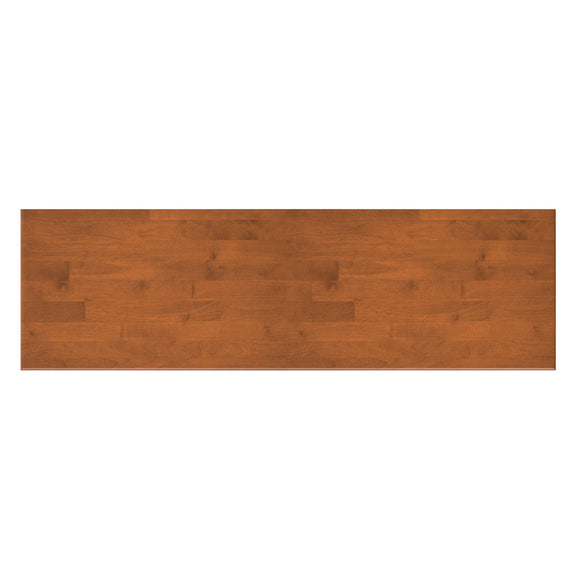 Warm brown wood grain panel with rectangular shape and flat finish