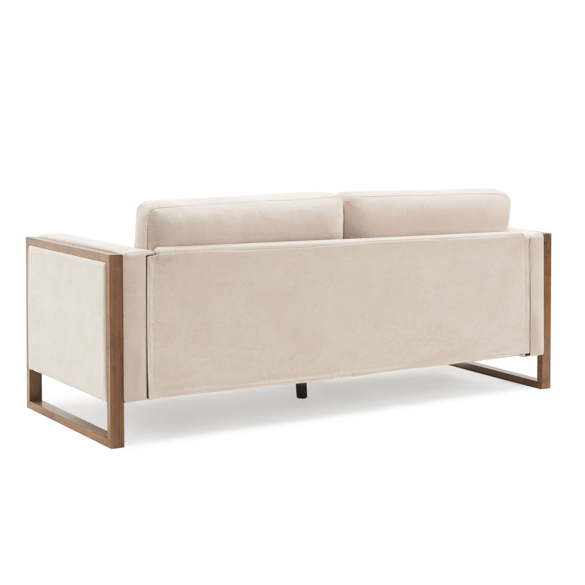 Modern Sofa With Solid Wood Legs, 3 Seater
