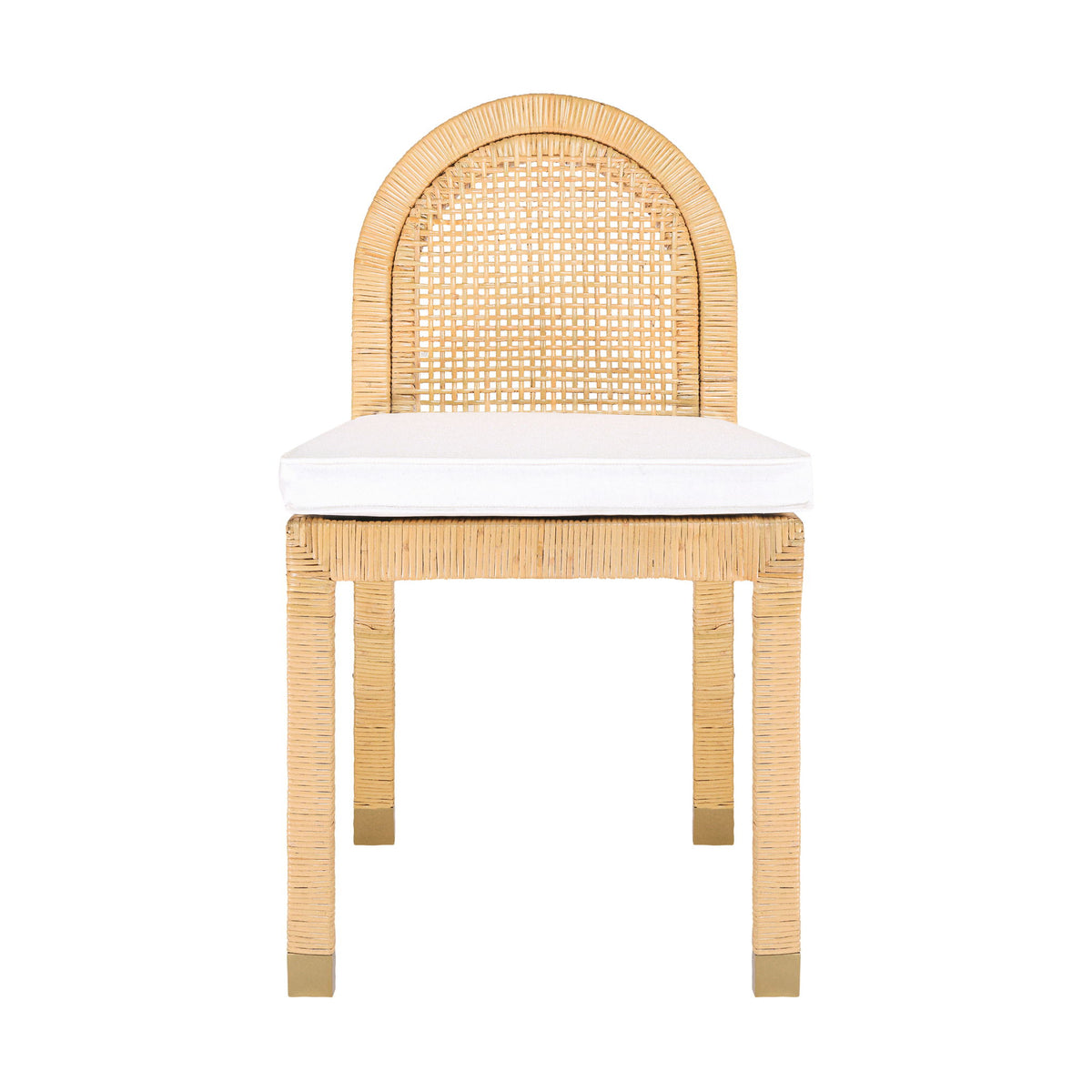 Amara - Rattan Arched Back Dining Chair - Natural