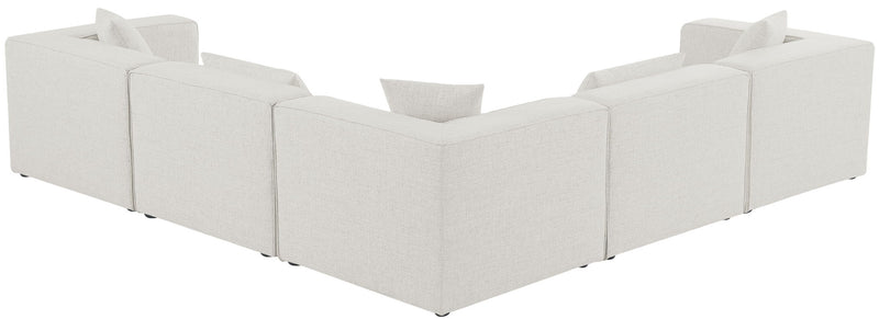 Cube - Linen 5 Piece Modular Corner Sectional