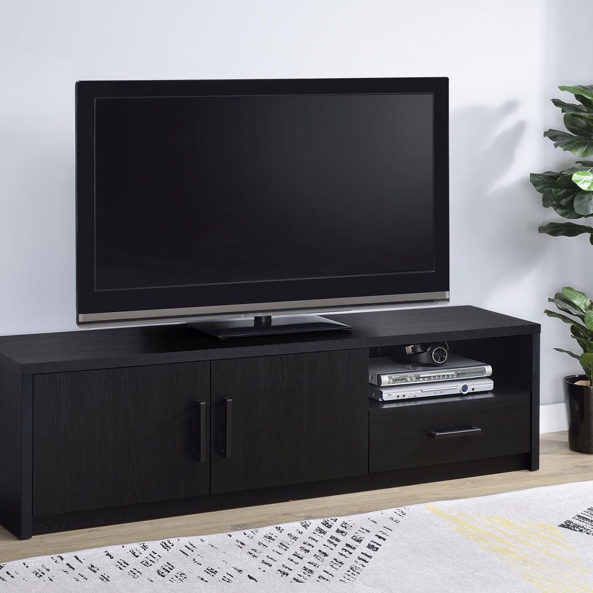 Murray 70-inch 2-door TV Stand Media Console Black
