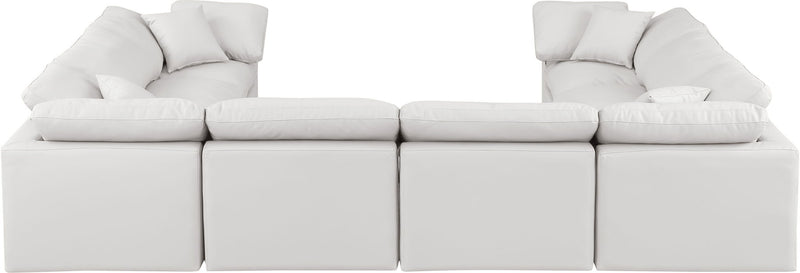 Indulge - Faux Leather 8 Piece Modular Sectional