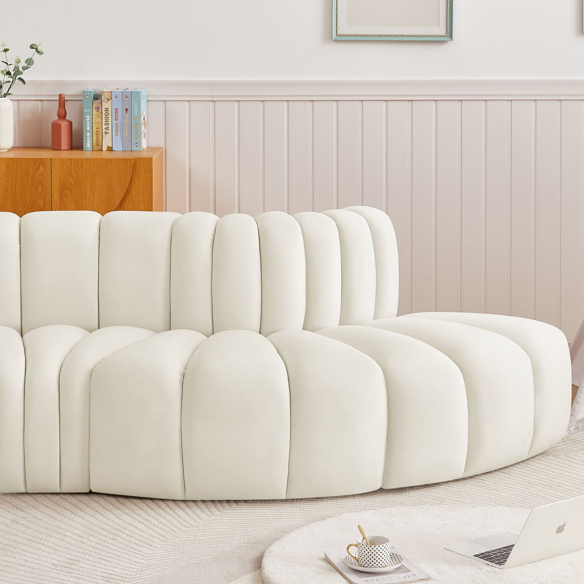 Arc - Velvet 3 Piece Modular Sofa