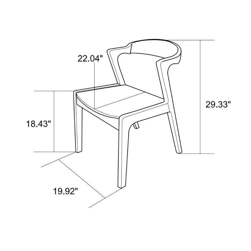 Dakota - Mid-Century Modern Dining Chair (Set of 2)