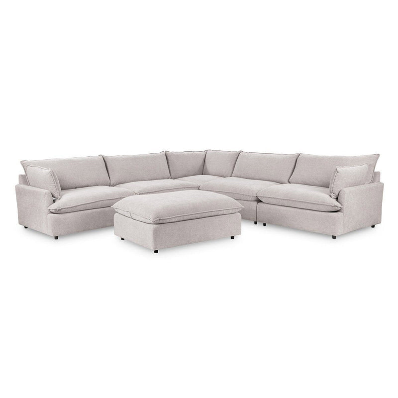 Caplan - 6 Piece Modular Sectional With Ottoman
