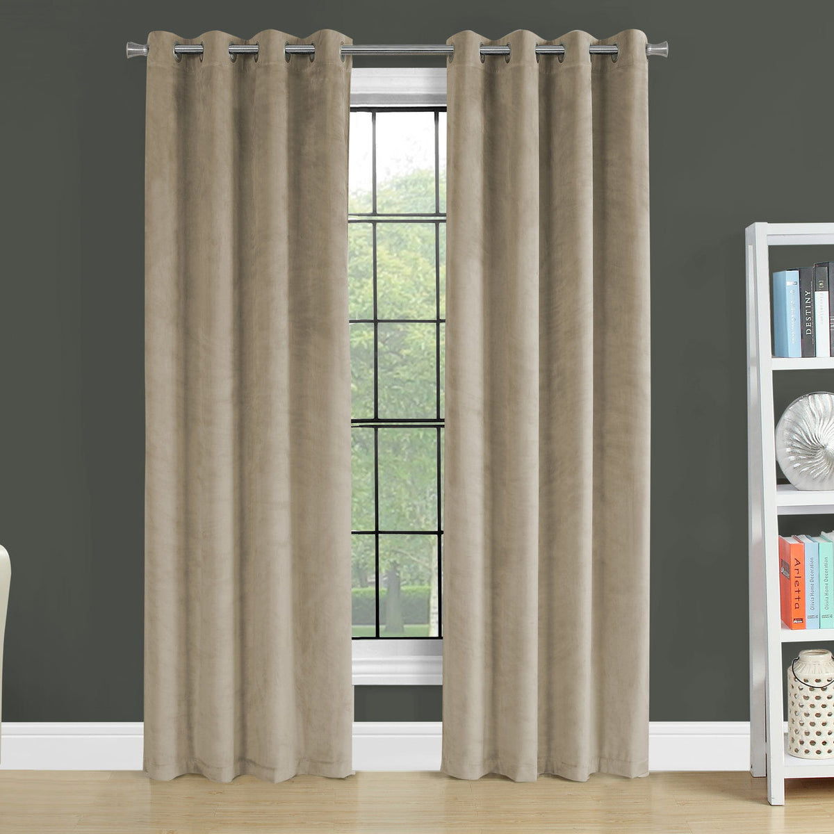 2 Pieces Set, Curtain Panel, Room Darkening, Grommet