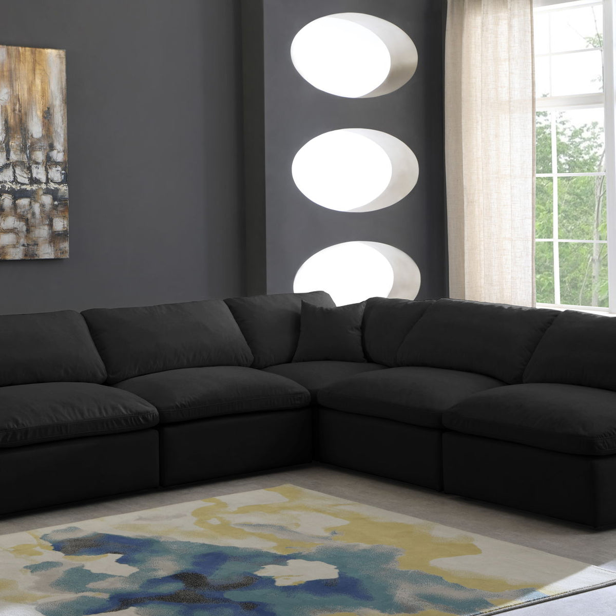 Plush - 5 Piece Modular Sectional