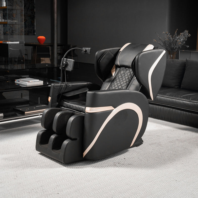Massage Chair Recliner & Zero Gravity, Full Body Air Pressure - Black
